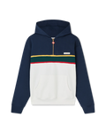 Colourblock Quarter Zip Hooded Sweatshirt