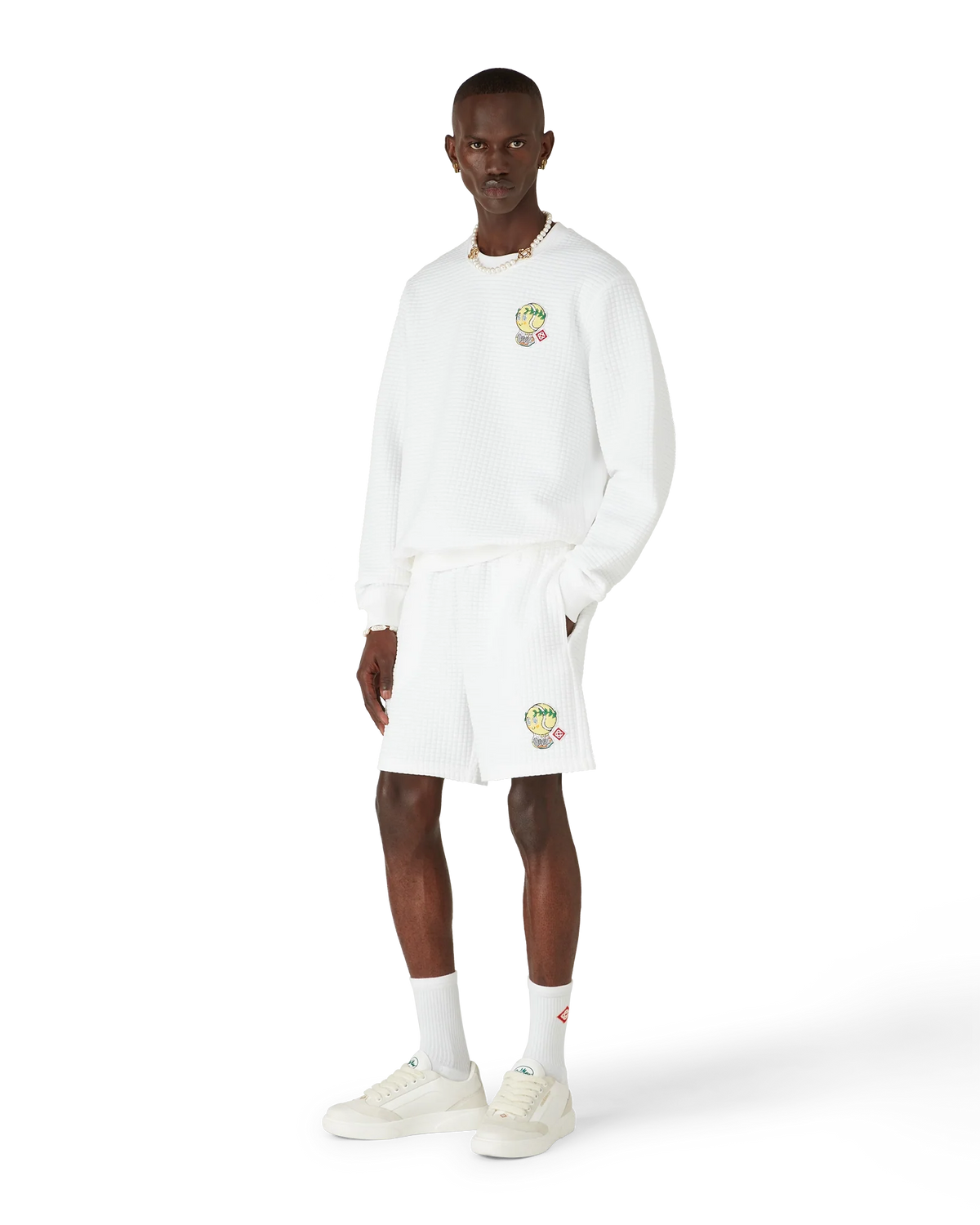 Tennis Mascot Quilted Sweatshirt