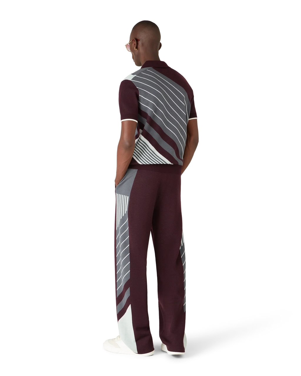 Merino Diagonal Tennis Polo
