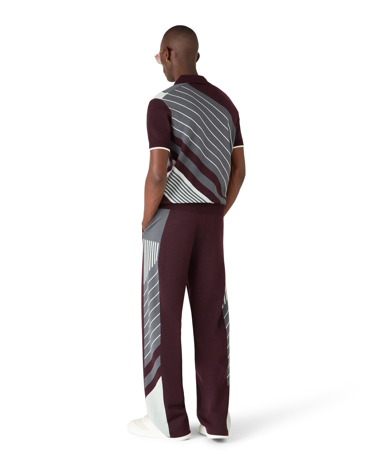 Merino Diagonal Tennis Polo