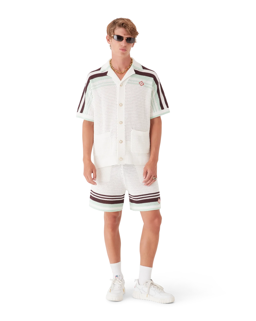 Tennis Cotton Crochet Shorts