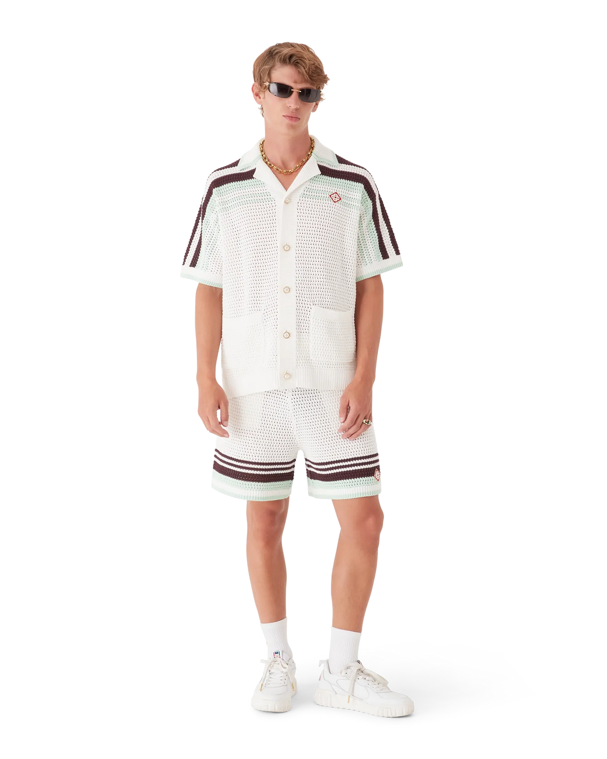 Tennis Cotton Crochet Shorts