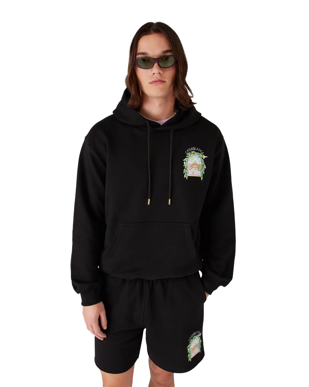 Black L'Arche Hooded Sweatshirt