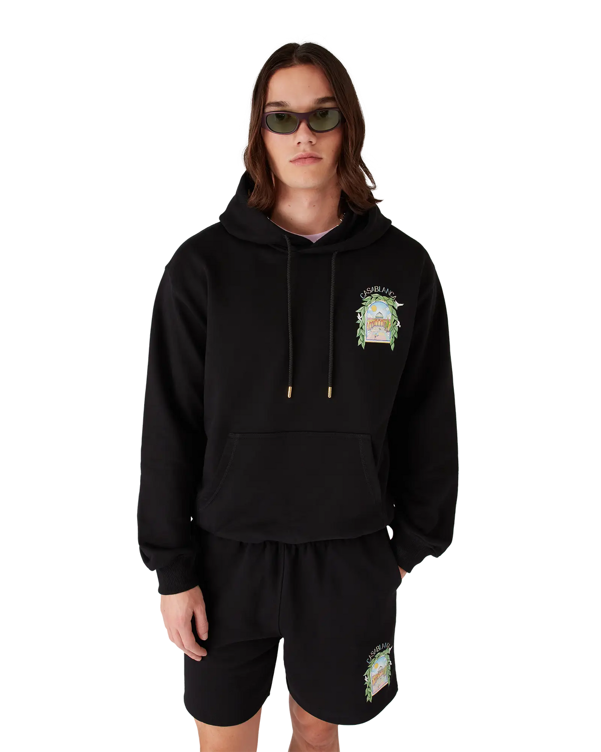 Black L'Arche Hooded Sweatshirt