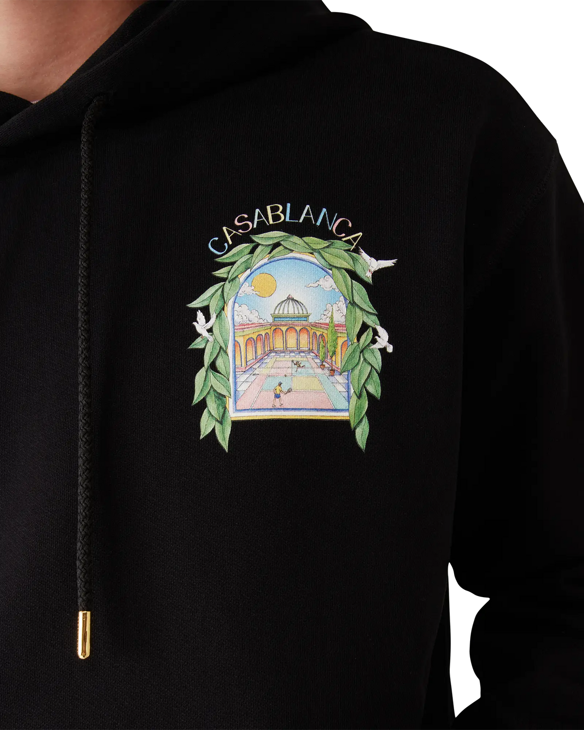 Black L'Arche Hooded Sweatshirt