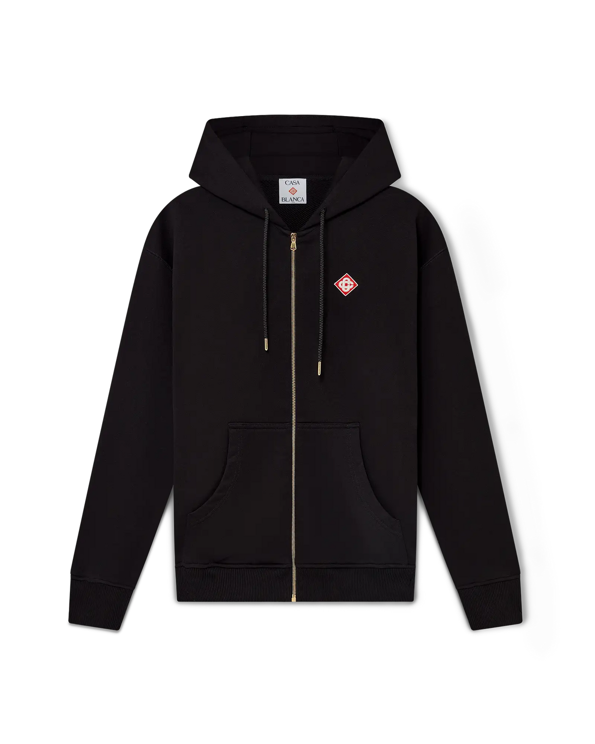 Diamond Logo Zip Hooded Sweatshirt
