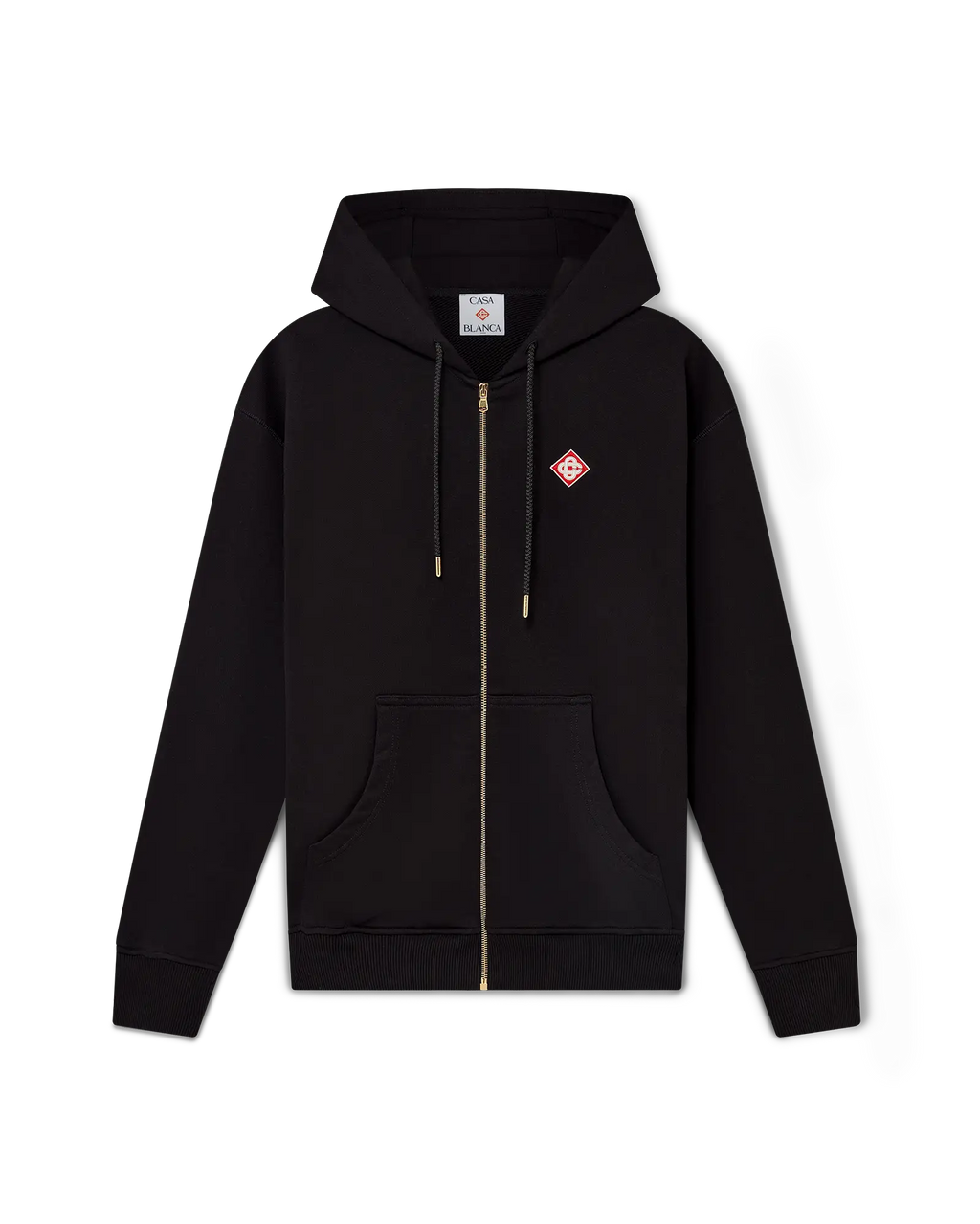 Diamond Logo Zip Hooded Sweatshirt