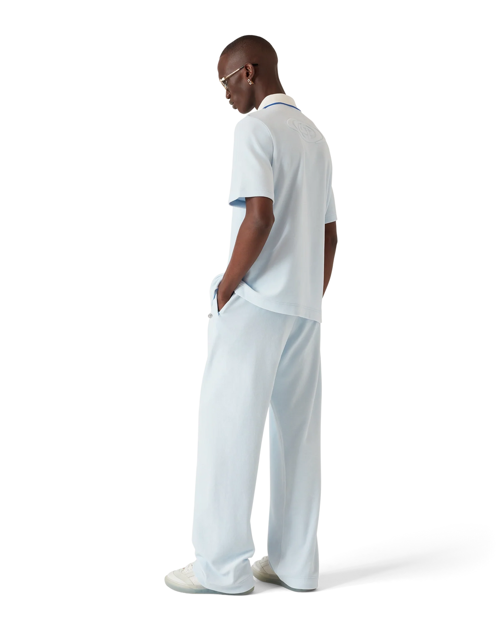 Velour Short Sleeve Polo Shirt