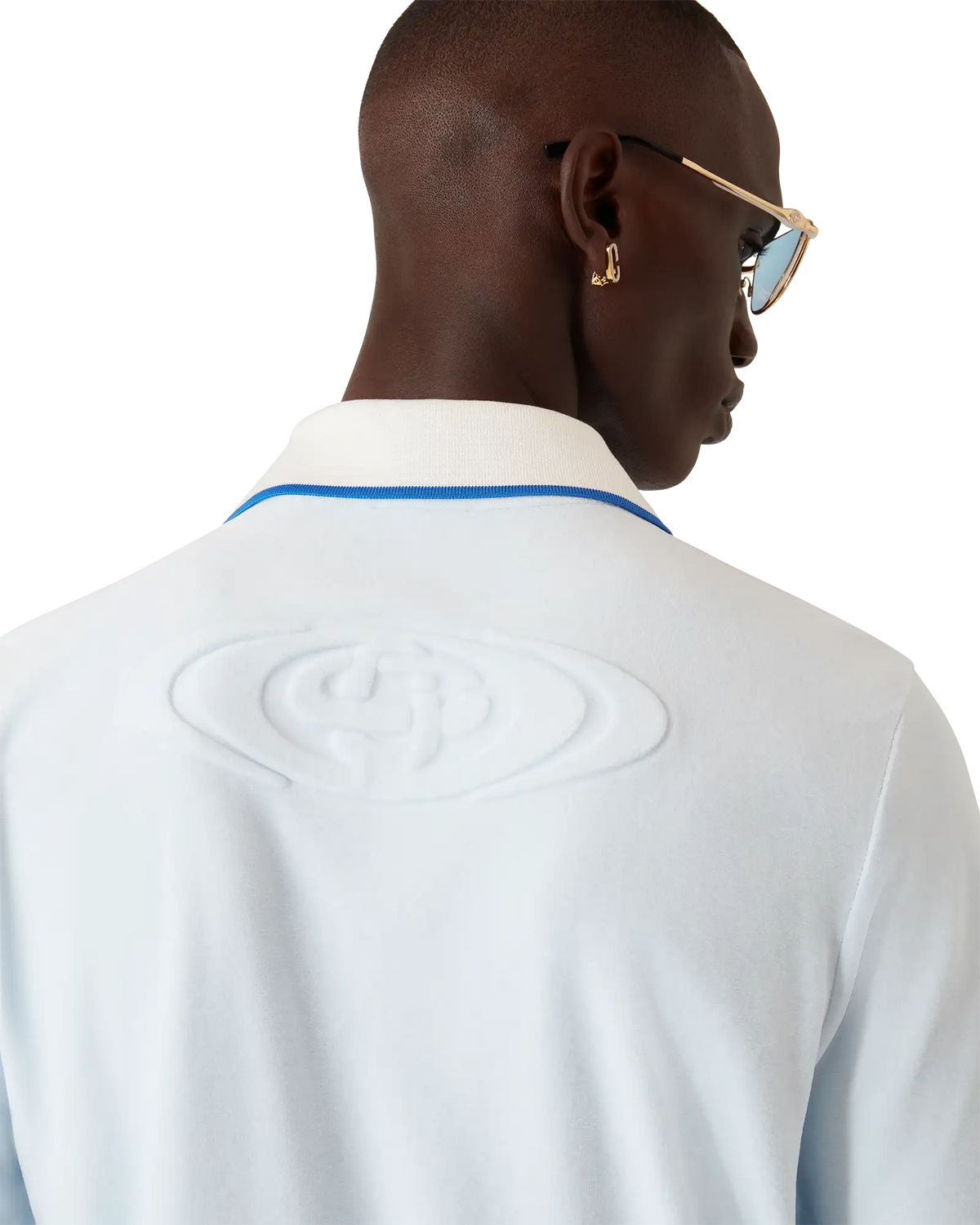 Velour Short Sleeve Polo Shirt