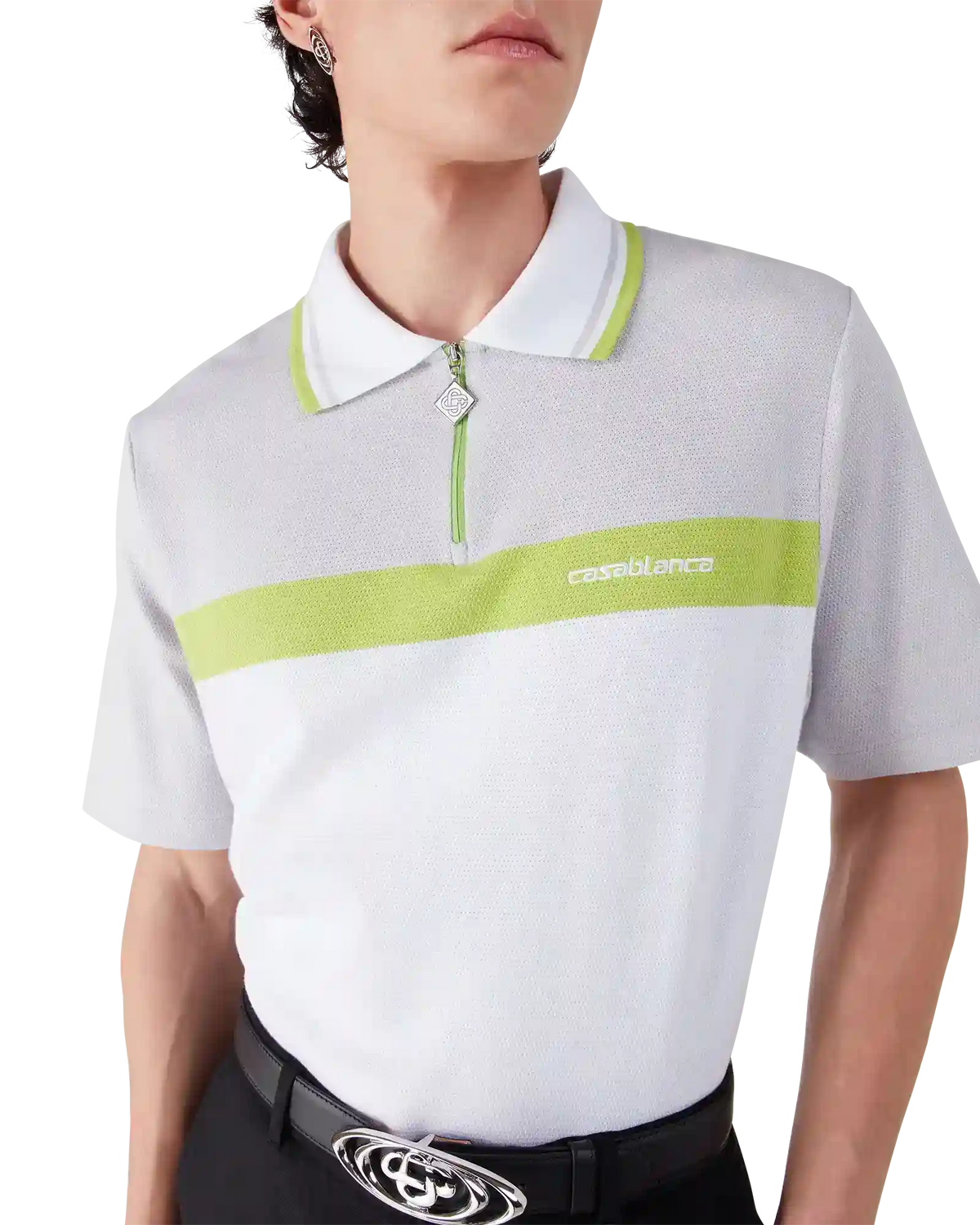 Grey Short Sleeve Polo Shirt
