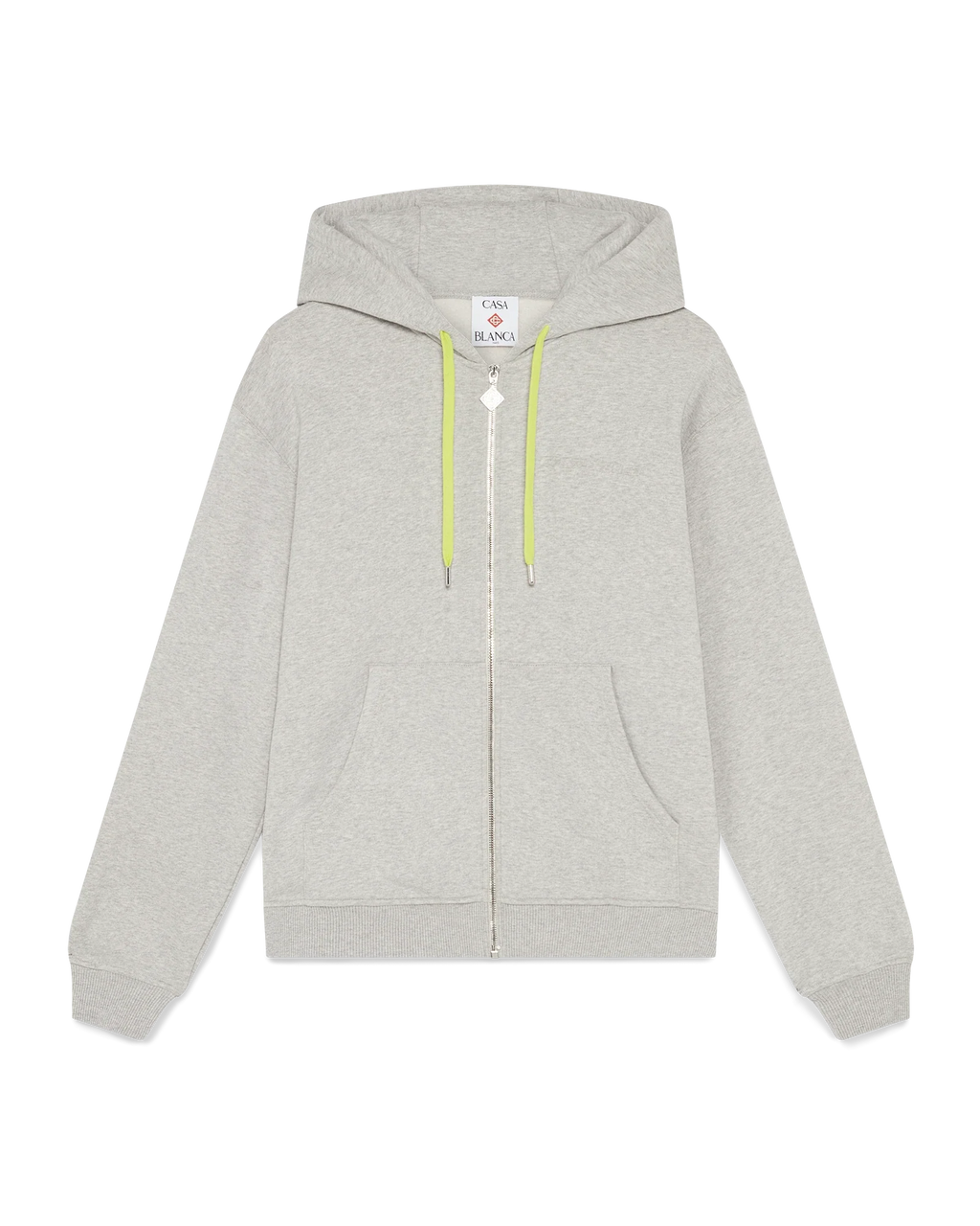 Cashmere Blend Zip-Up Hooded Sweatshirt