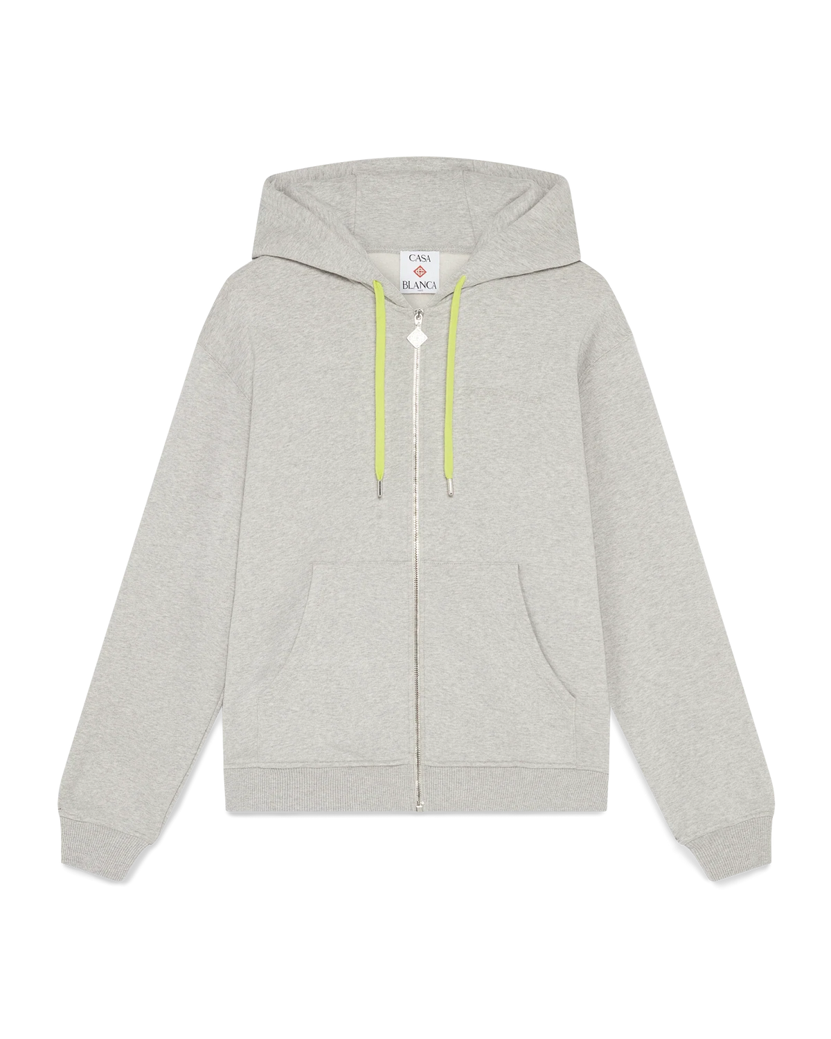 Cashmere Blend Zip-Up Hooded Sweatshirt