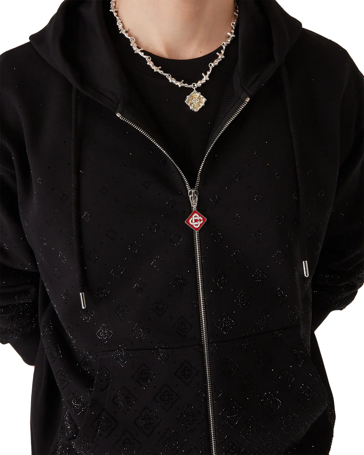 Crystal Monogram Long Sleeve Sweatshirt