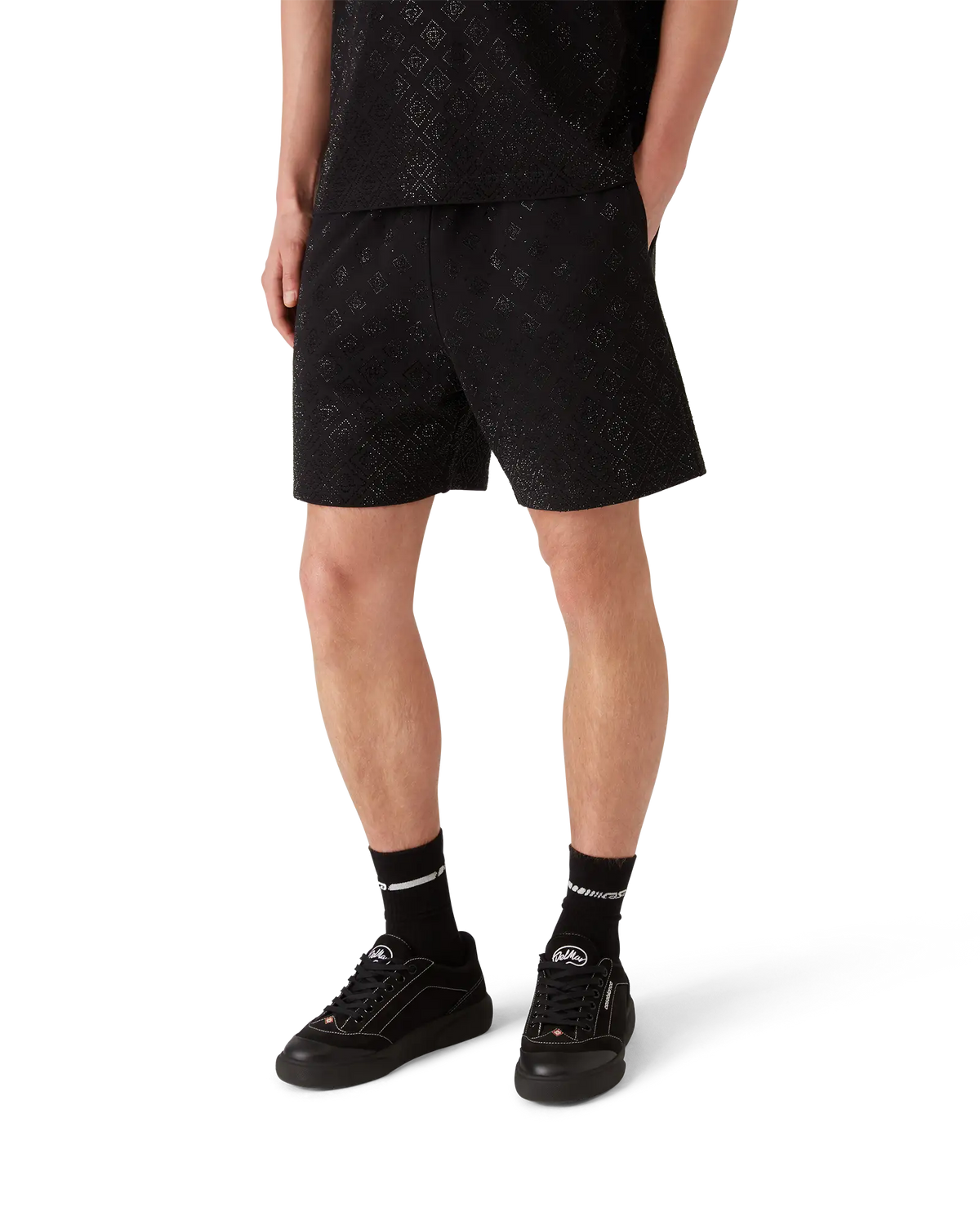 Crystal Monogram Sweatshorts