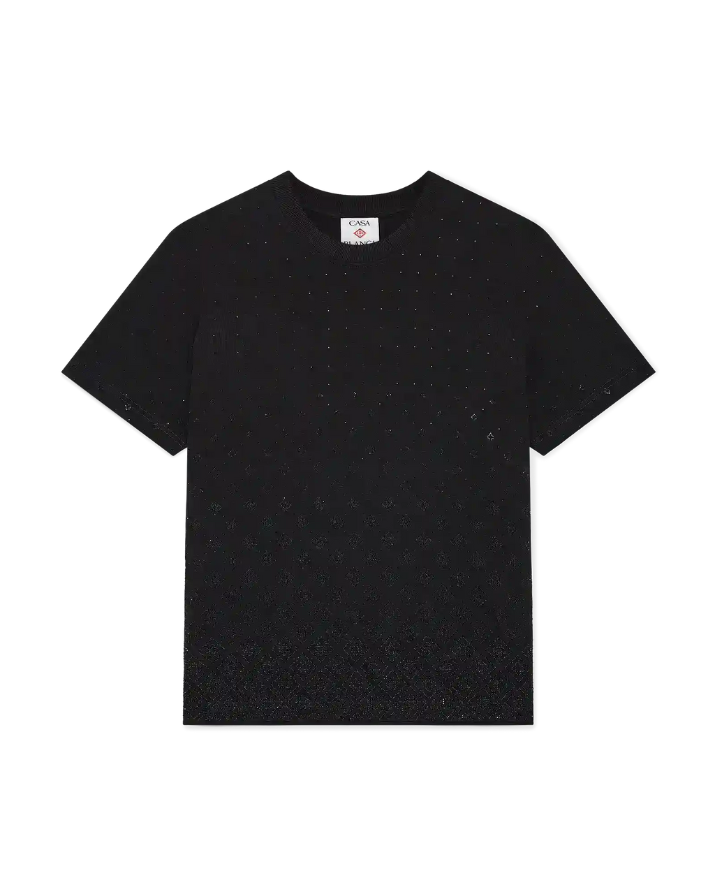 Crystal Monogram Logo Short Sleeve T-Shirt