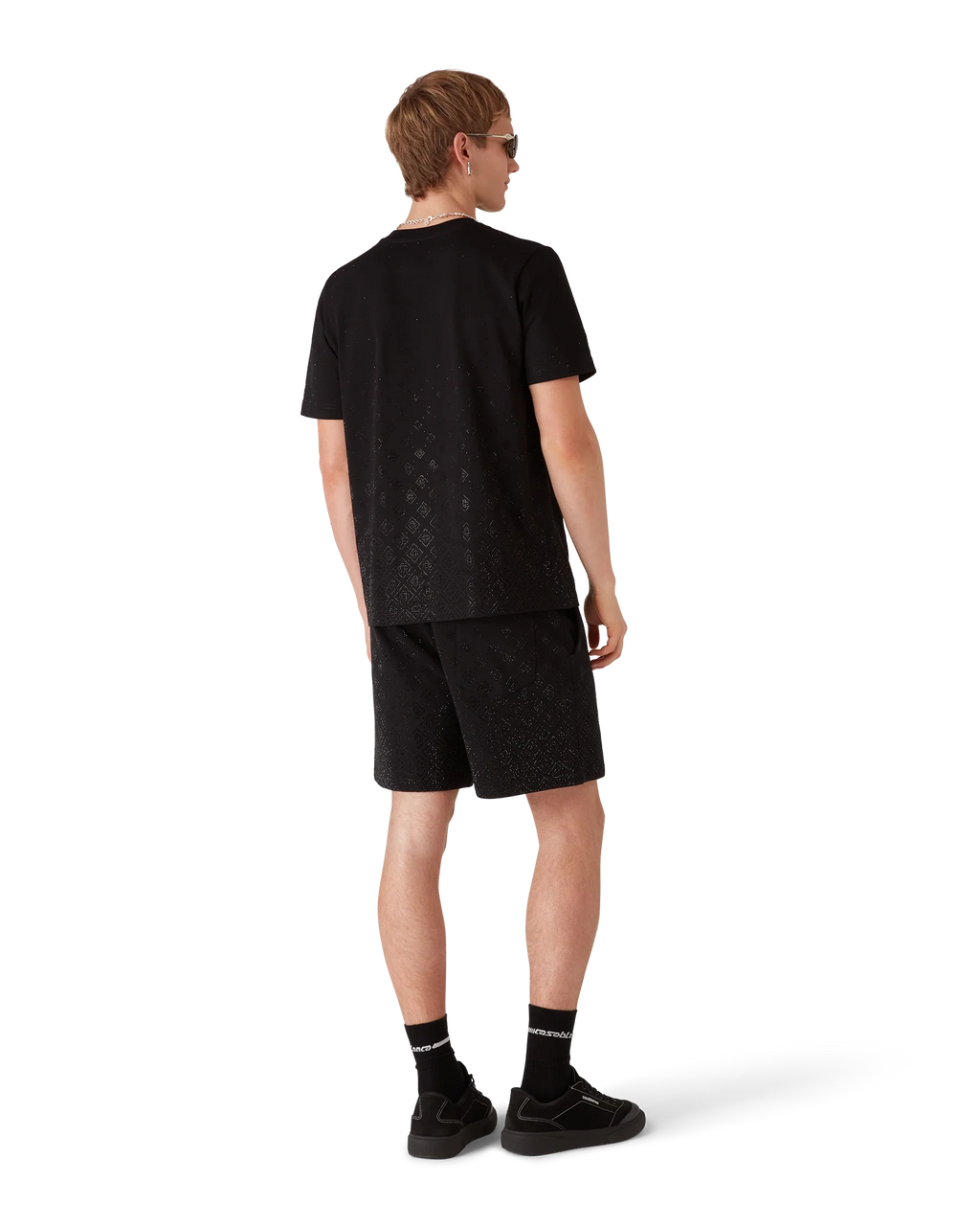 Crystal Monogram Logo Short Sleeve T-Shirt