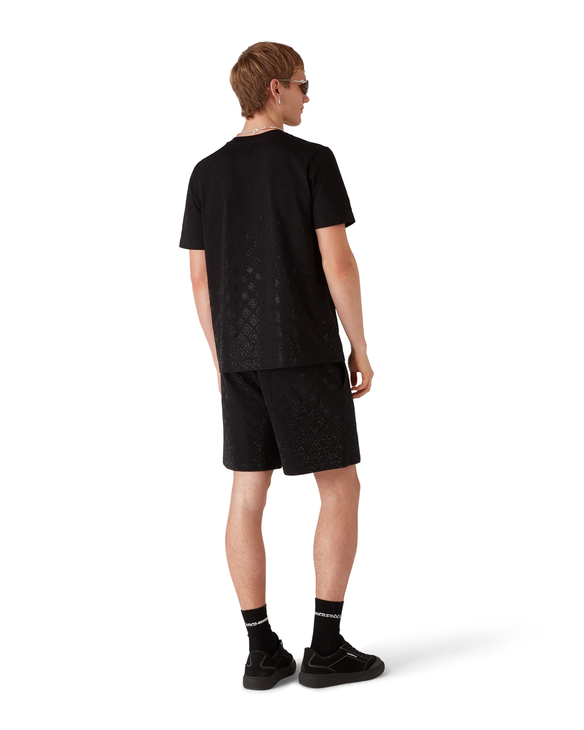 Crystal Monogram Logo Short Sleeve T-Shirt