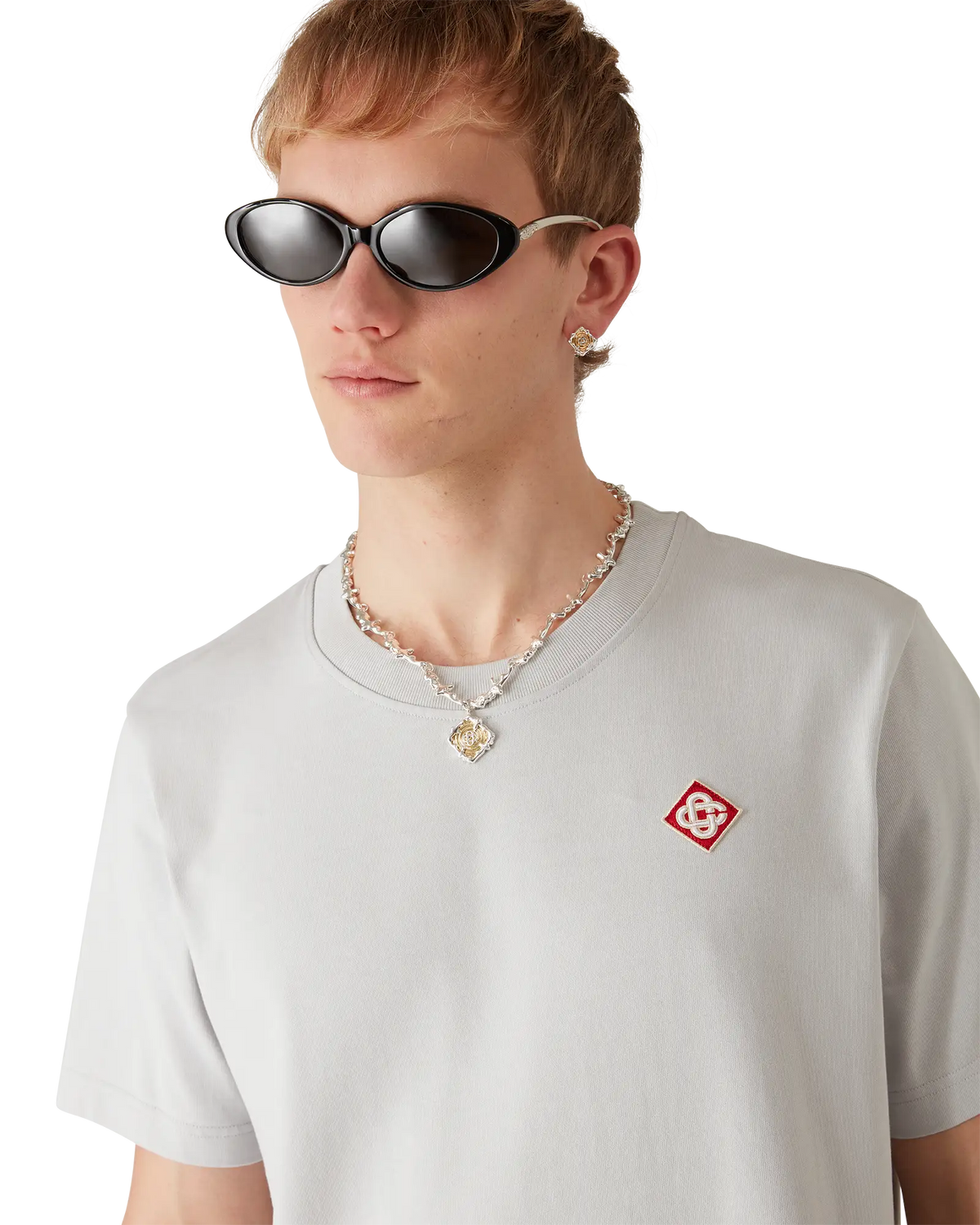Grey Diamond Logo Short Sleeve T-Shirt