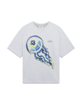 Flaming Tennis Ball Oversized Short Sleeve T-Shirt