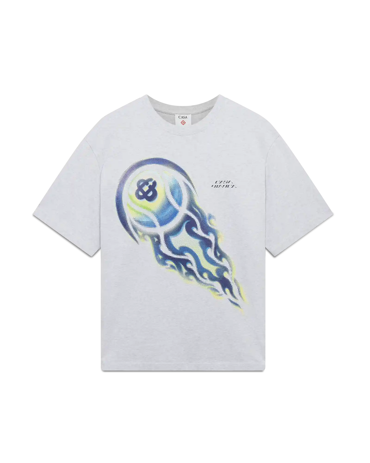 Flaming Tennis Ball Oversized Short Sleeve T-Shirt