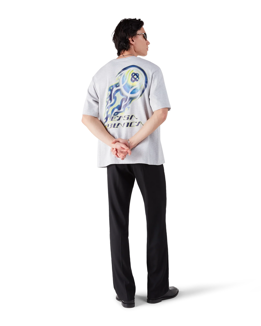 Flaming Tennis Ball Oversized Short Sleeve T-Shirt