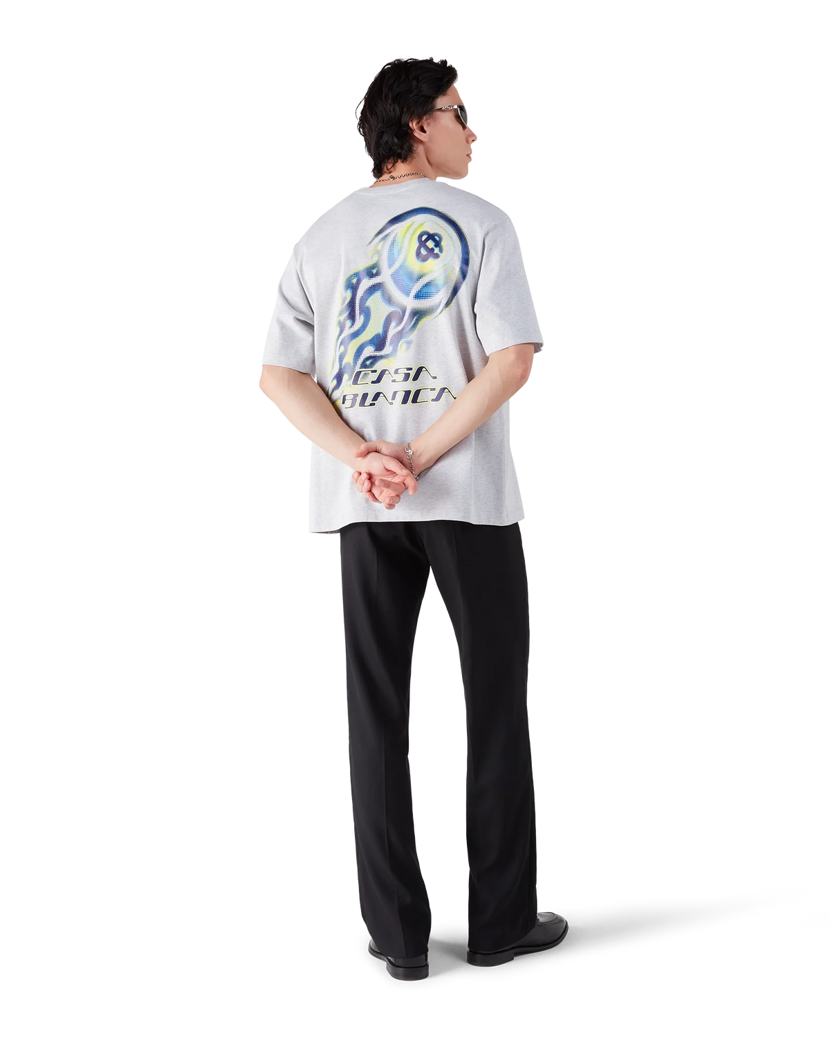 Flaming Tennis Ball Oversized Short Sleeve T-Shirt