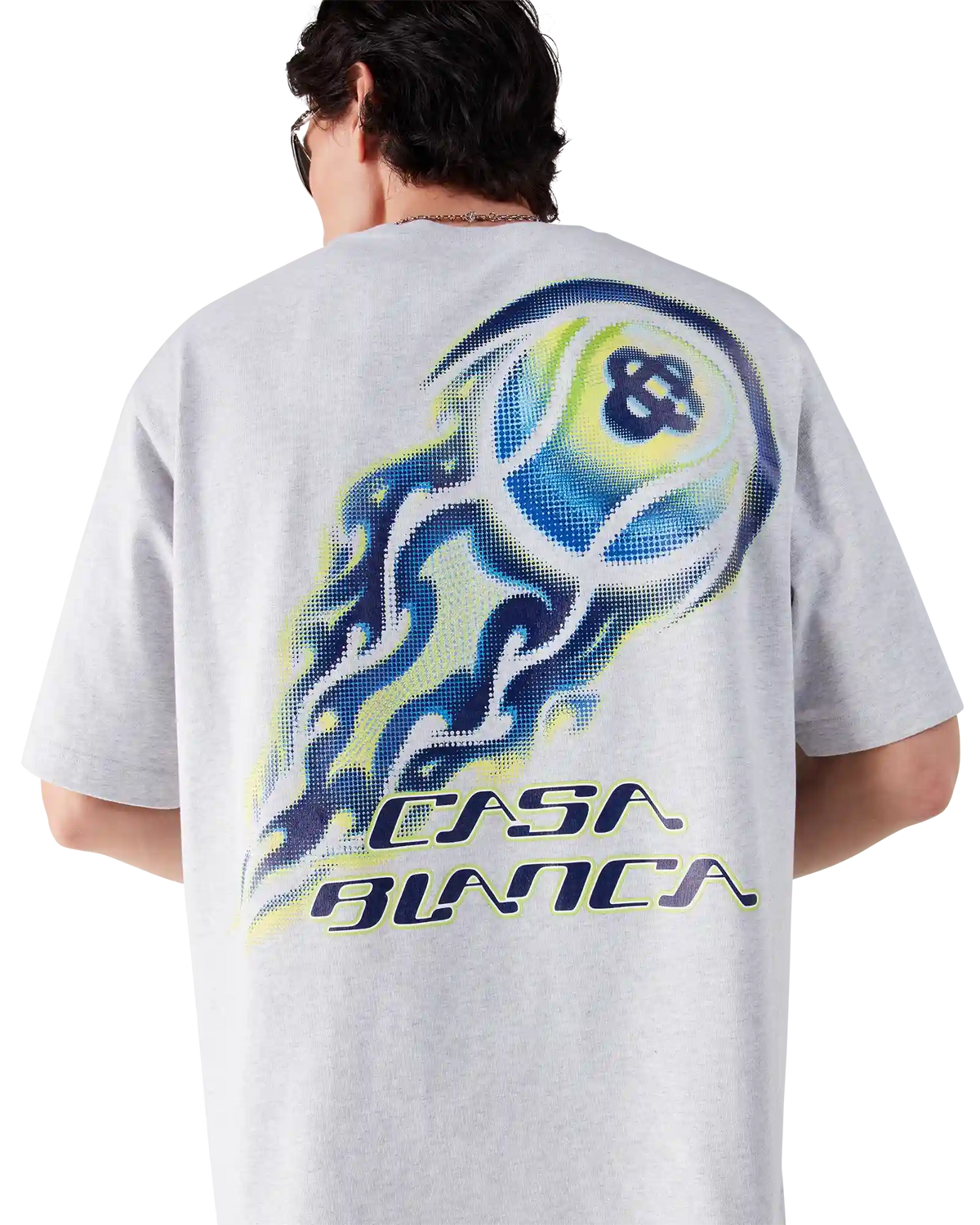 Flaming Tennis Ball Oversized Short Sleeve T-Shirt