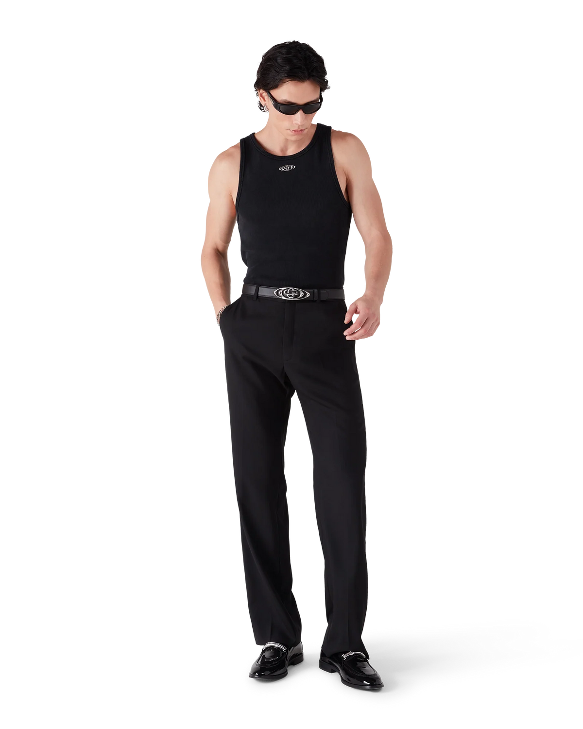 Faded Ribbed Tank Top