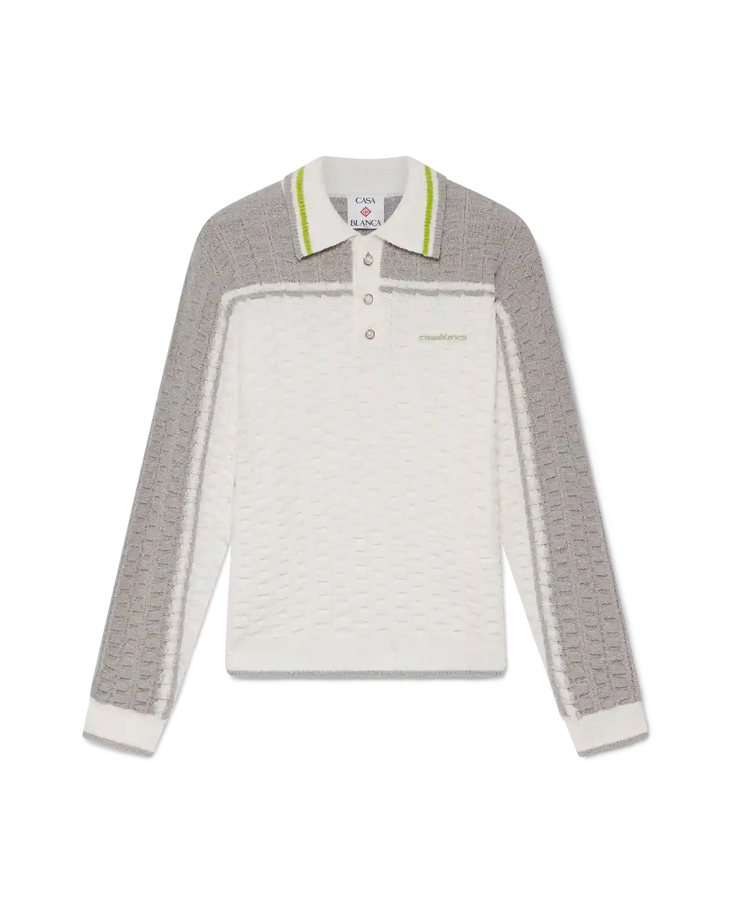 Tennis Boucle Long Sleeve Polo Shirt