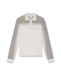 Tennis Boucle Long Sleeve Polo Shirt
