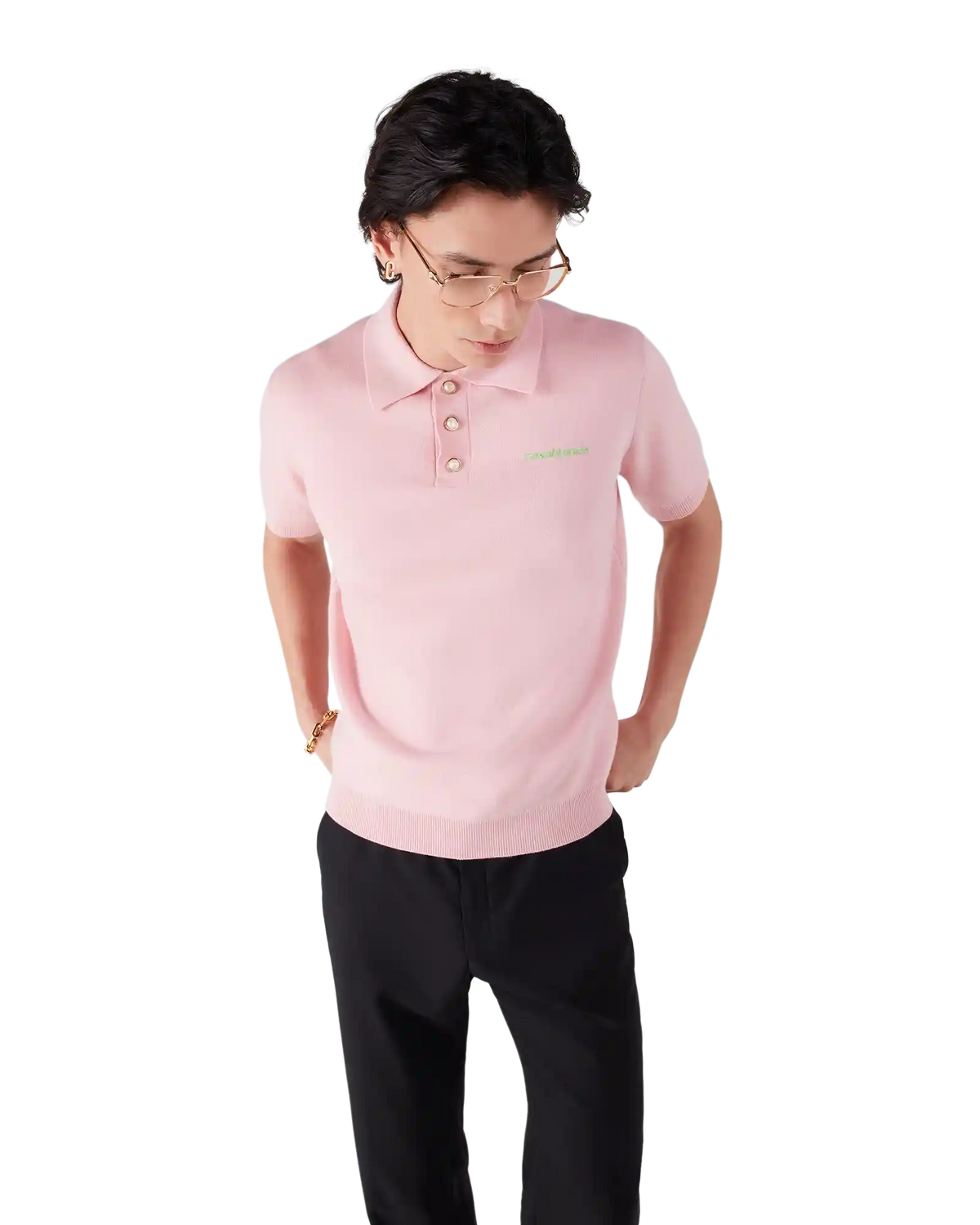 Double Face Short Sleeve Polo Shirt