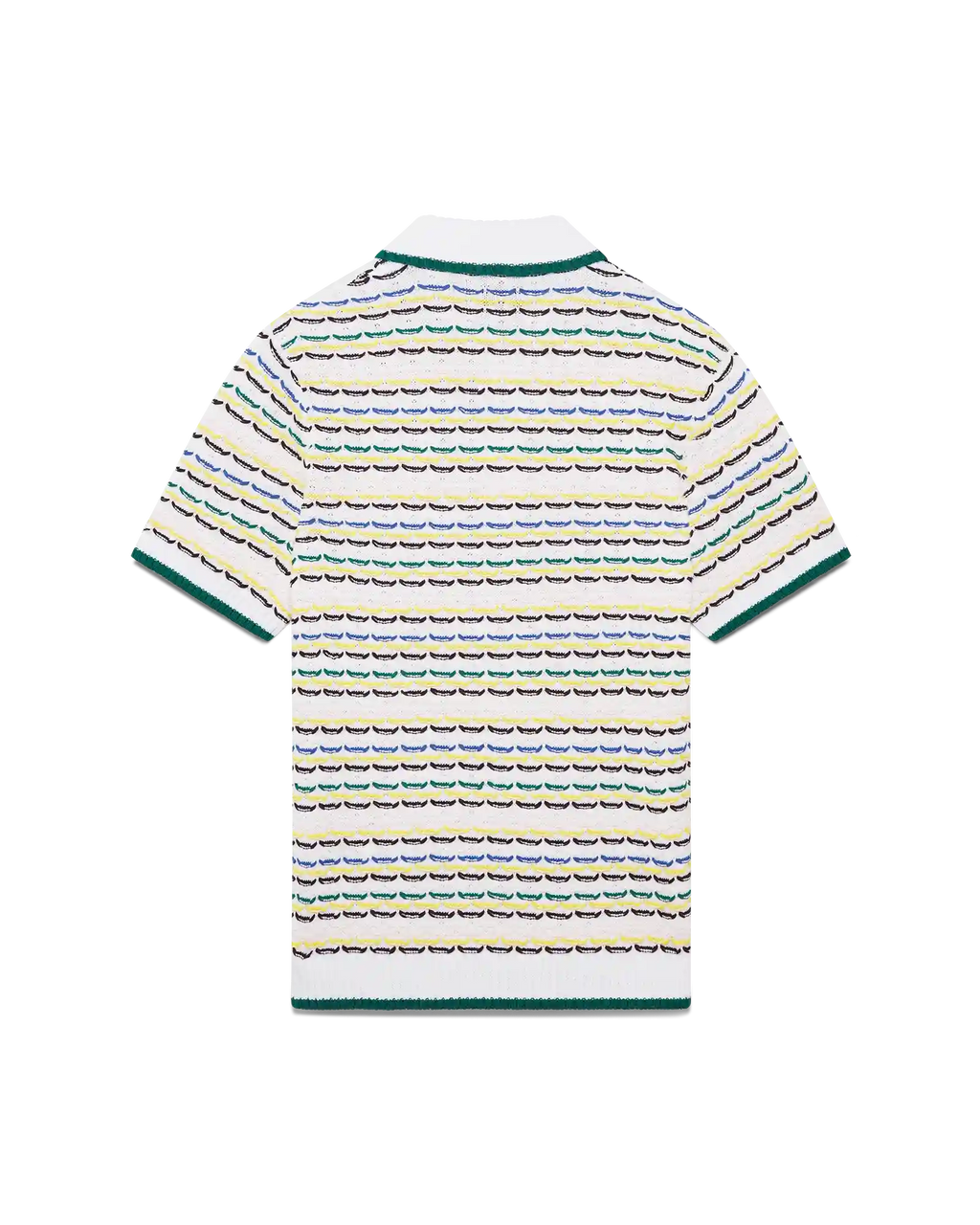Tuck Stitch Short Sleeve Polo Shirt