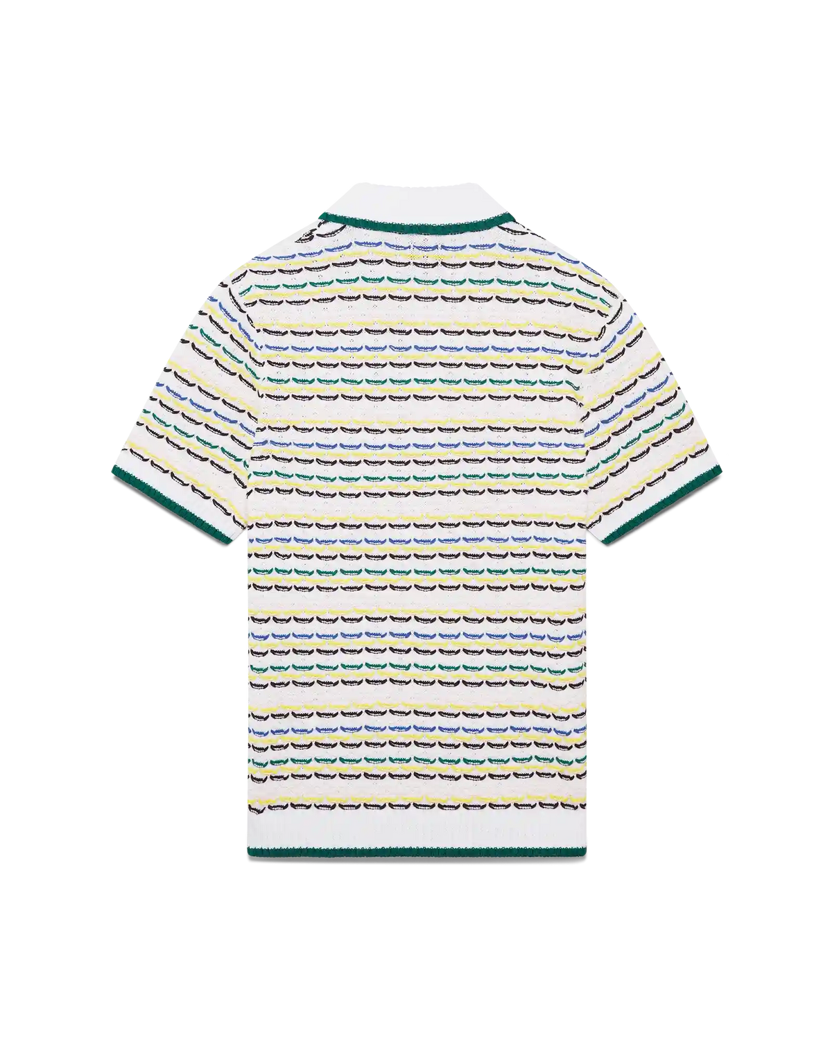 Tuck Stitch Short Sleeve Polo Shirt