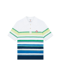 Gradient Stripe Short Sleeve Polo Shirt