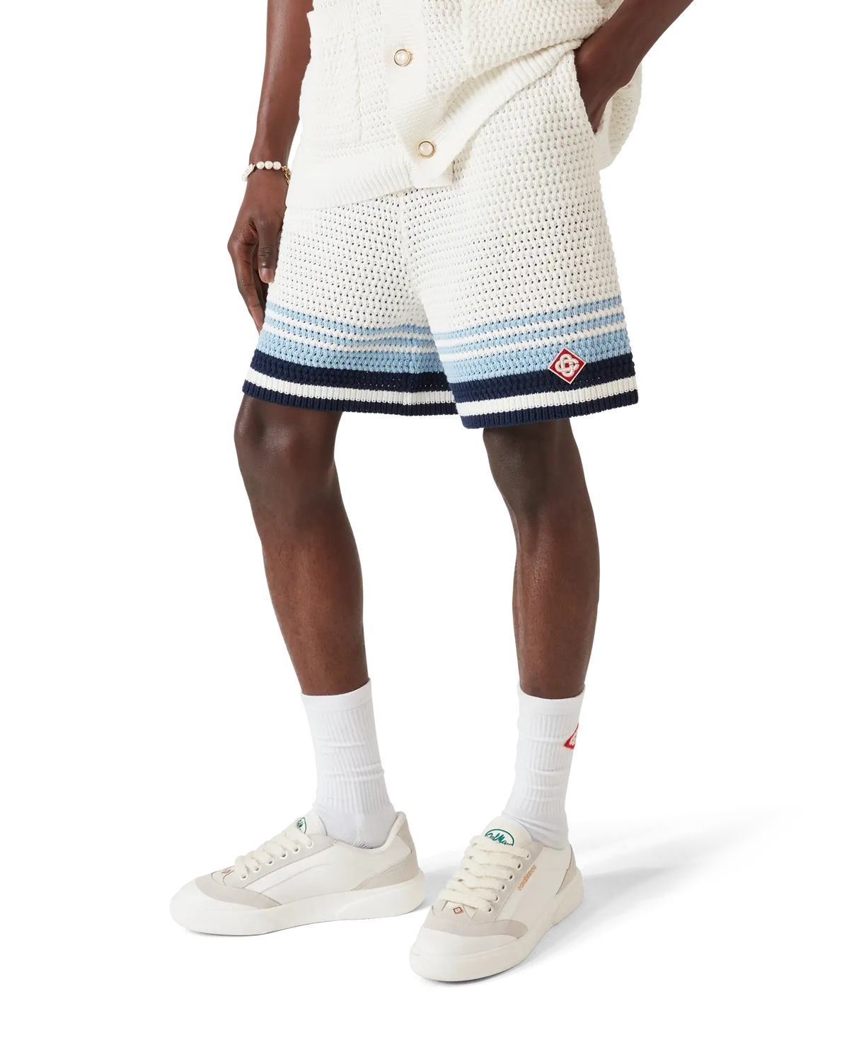 Tennis Cotton Crochet Shorts