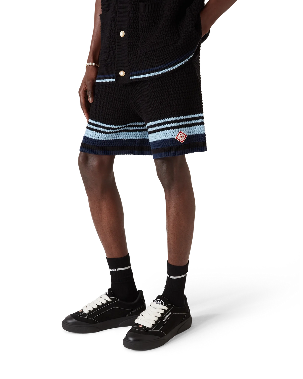 Tennis Cotton Crochet Shorts