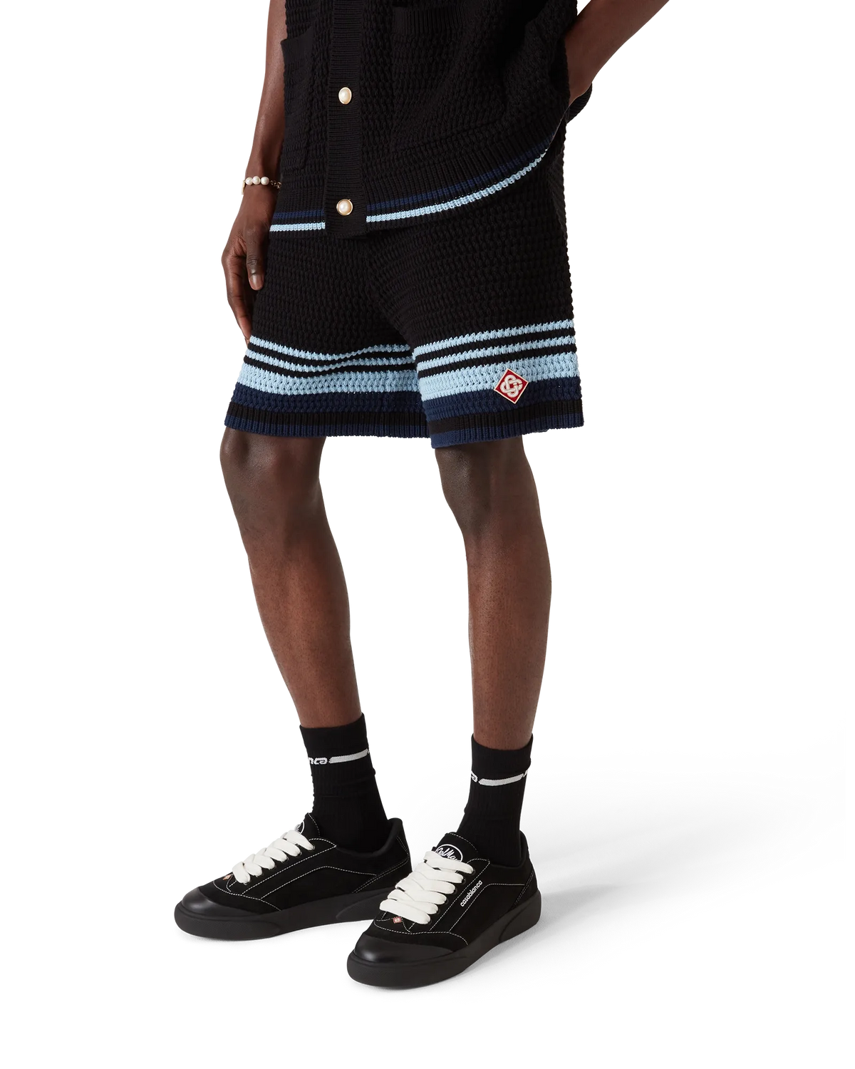 Tennis Cotton Crochet Shorts