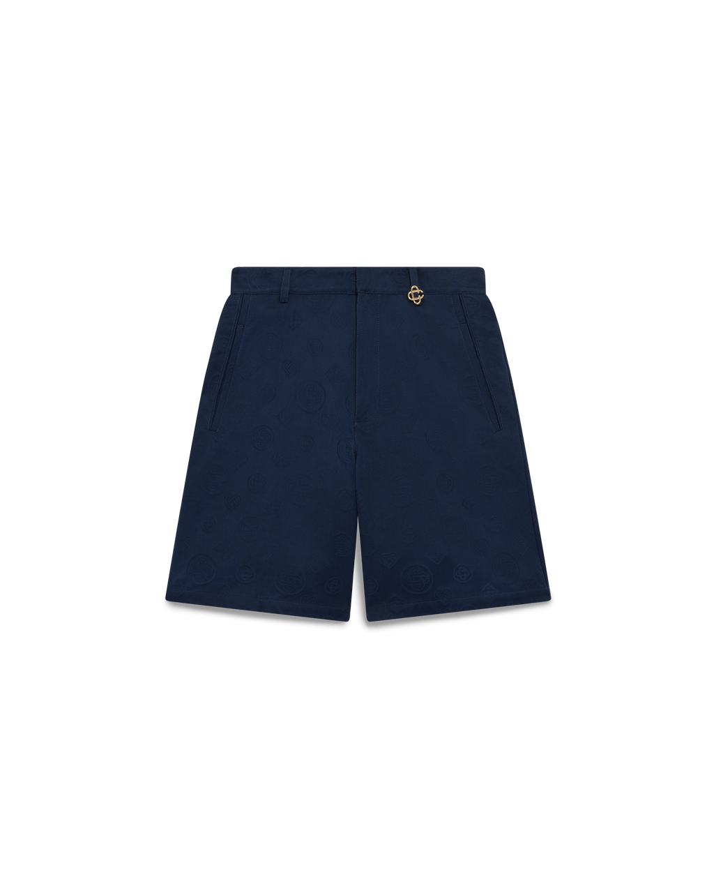 Navy Monogram Shorts