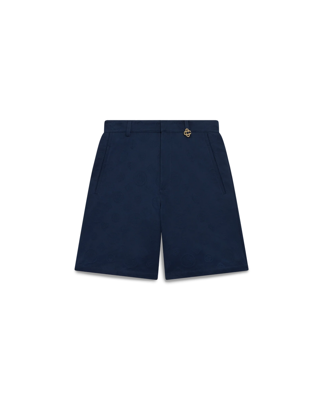 Navy Monogram Shorts