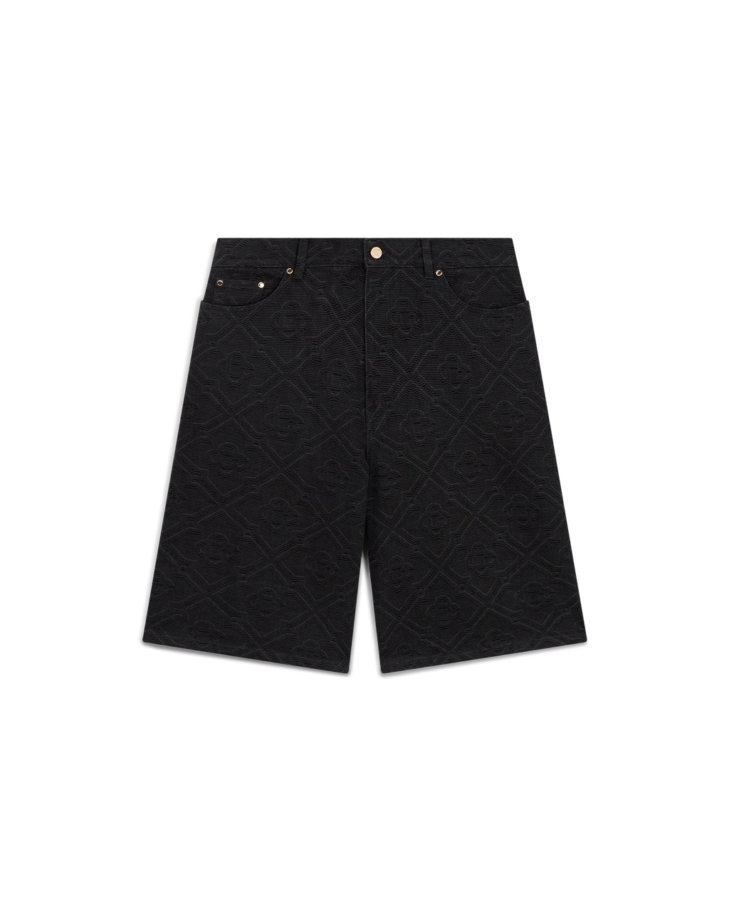 Laser Monogram Denim Shorts
