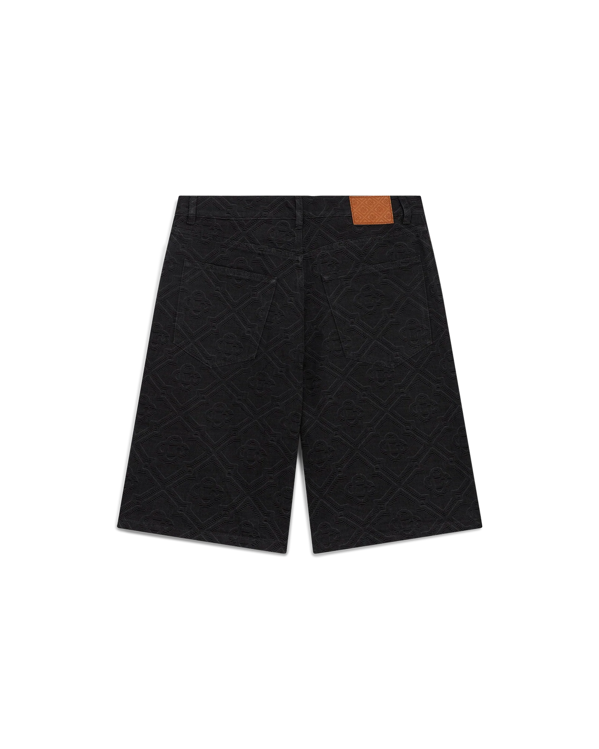 Laser Monogram Denim Shorts