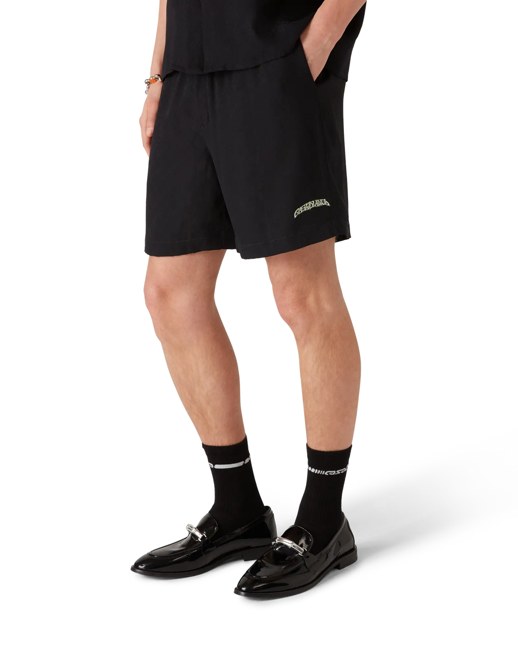 Volcano Jacquard Silk Shorts