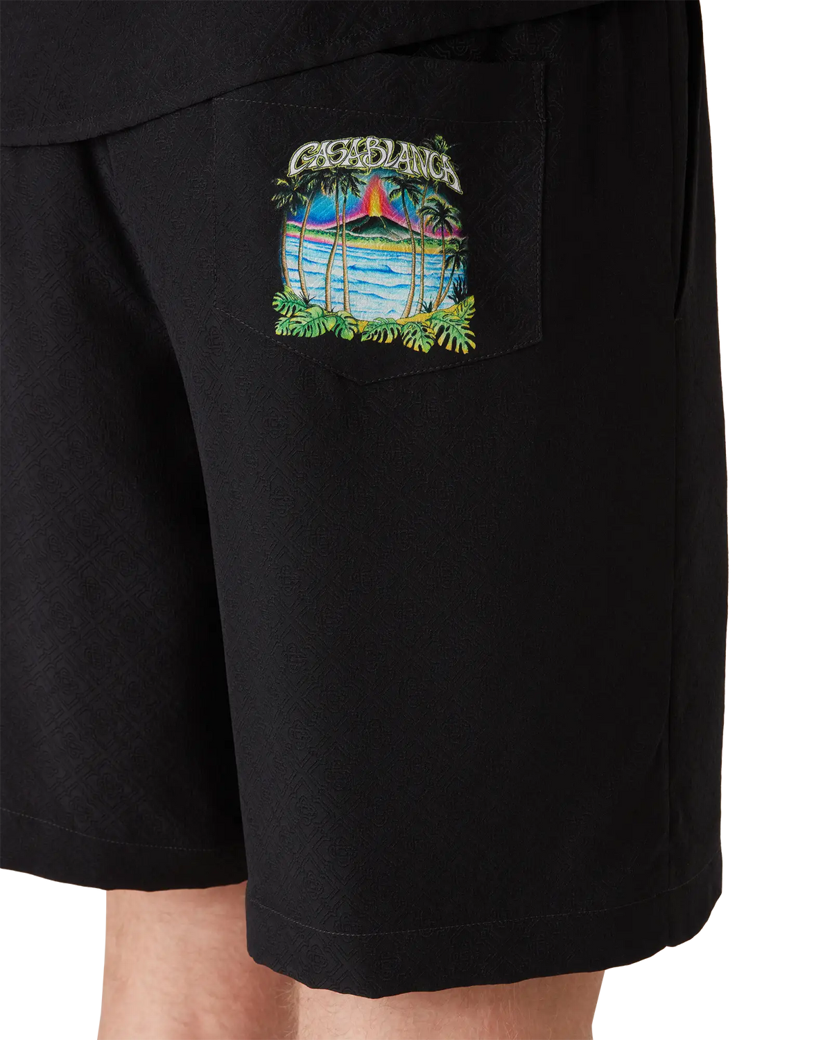 Volcano Jacquard Silk Shorts