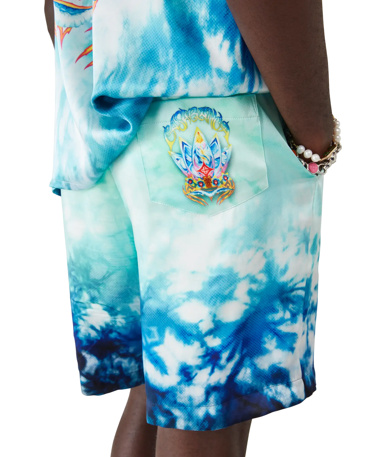 Surf Lotus Silk Shorts
