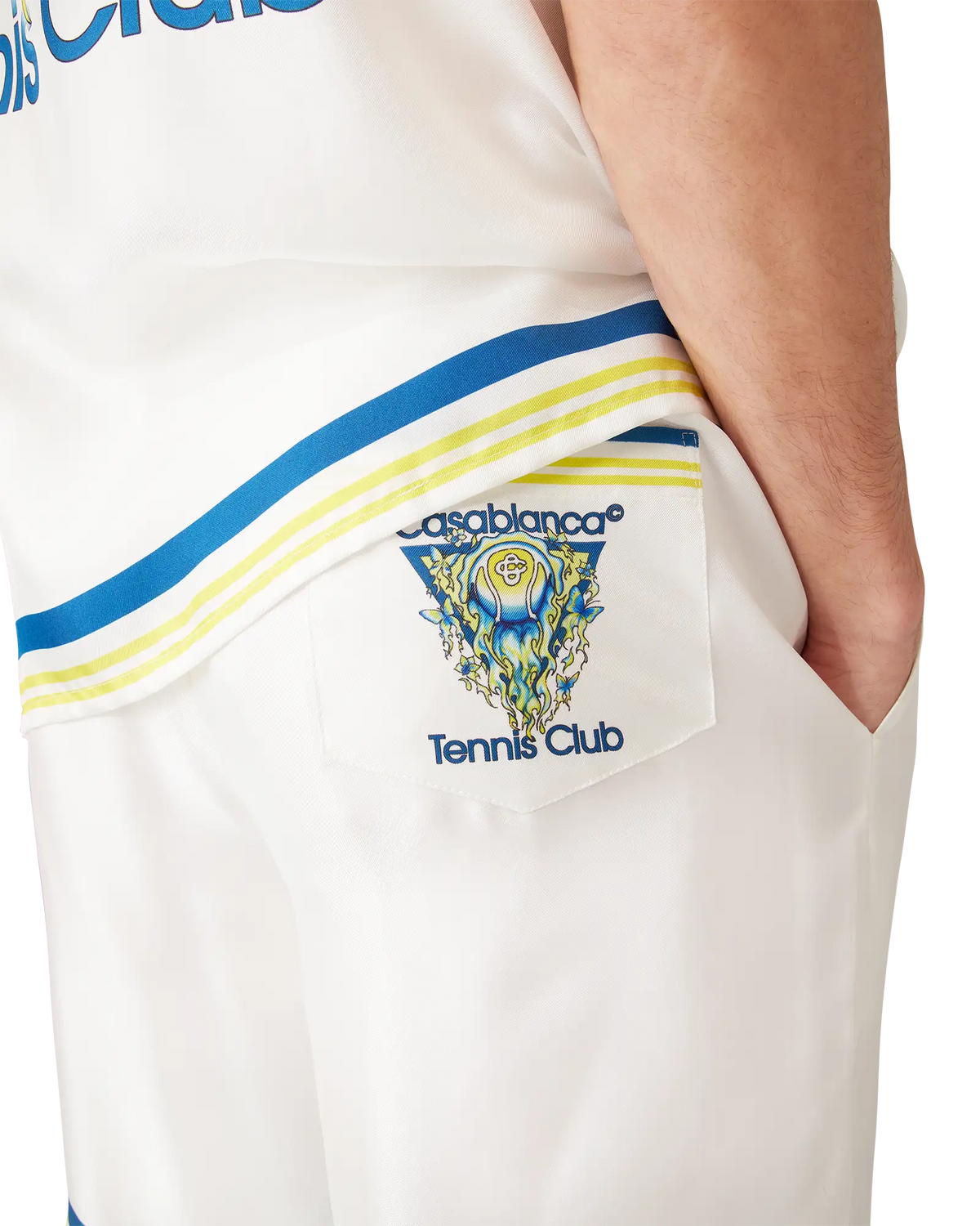 Flaming Tennis Club Icon Silk Shorts