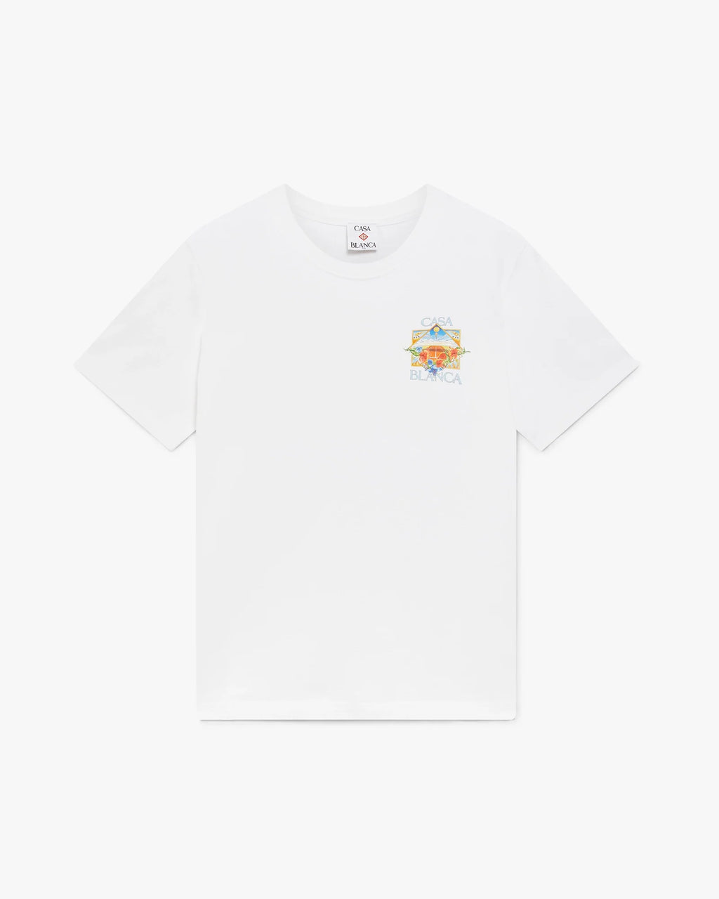 White Flower Court Icon Short Sleeve T-Shirt
