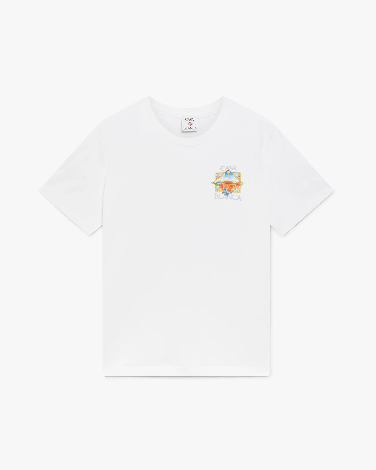 White Flower Court Icon Short Sleeve T-Shirt