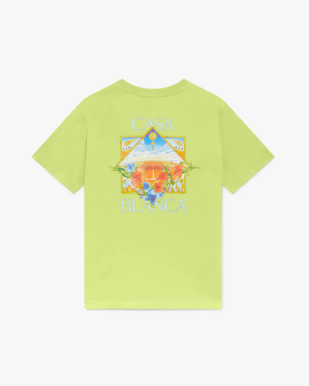 White Flower Court Icon Short Sleeve T-Shirt