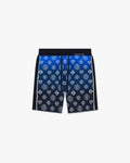 Navy Gradient Monogram Knitted Shorts