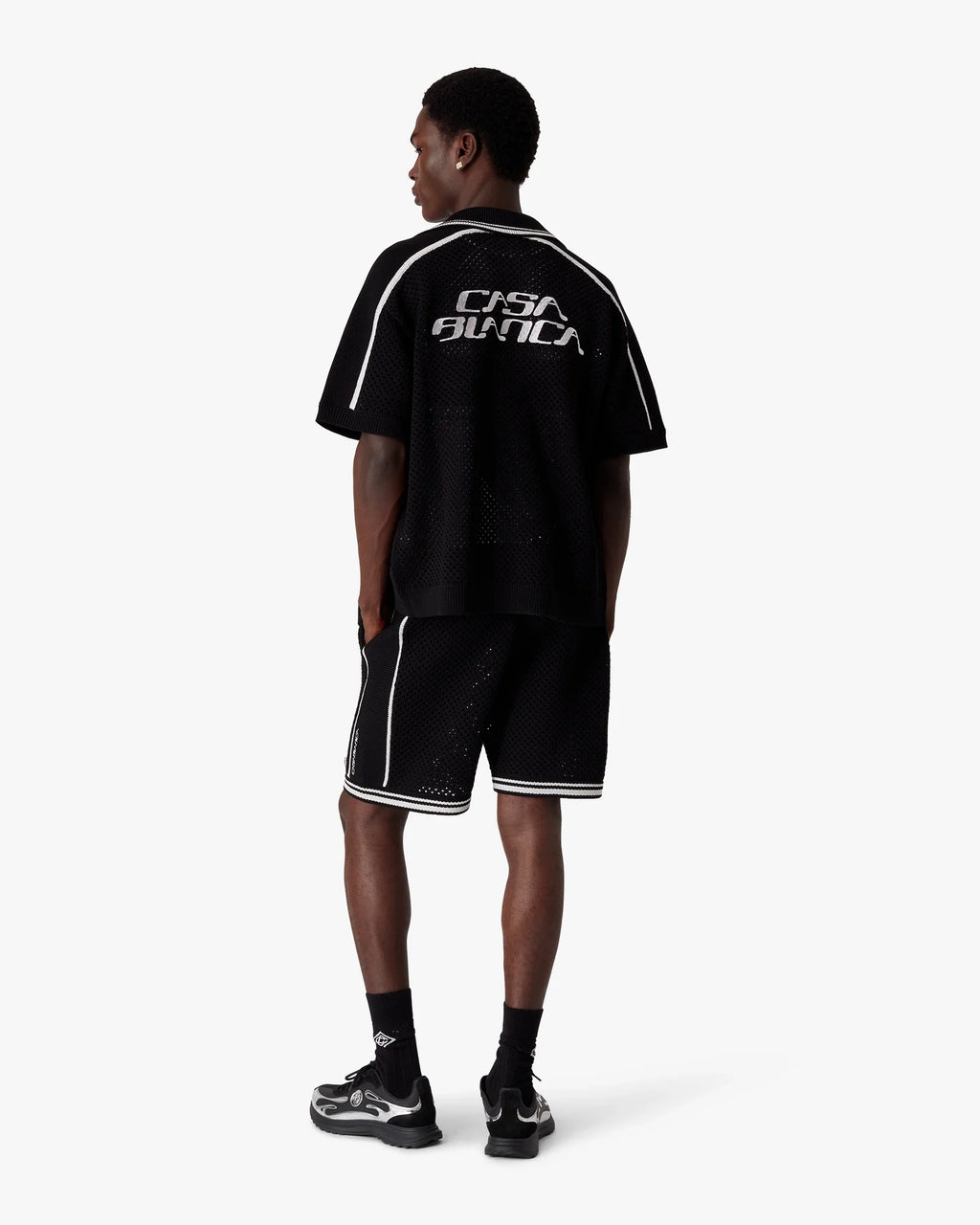 Black Mesh Shorts